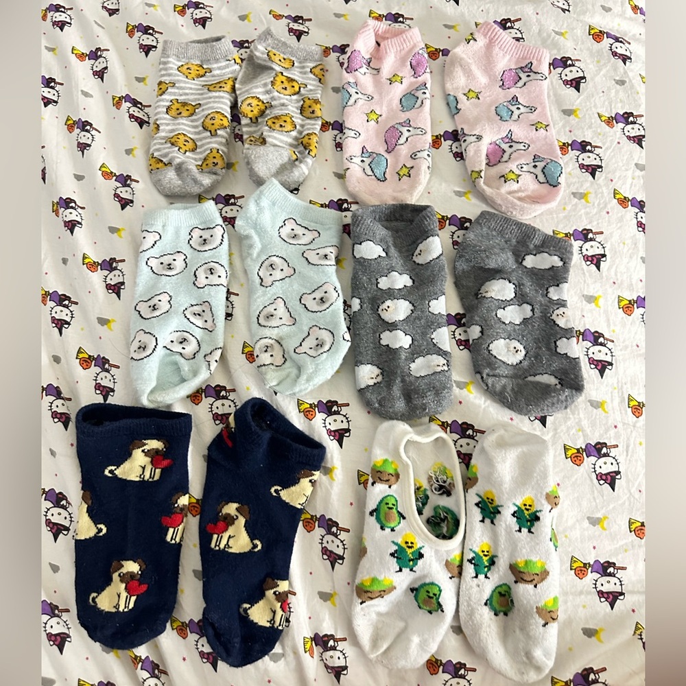 forever 21 socks mix match size OS